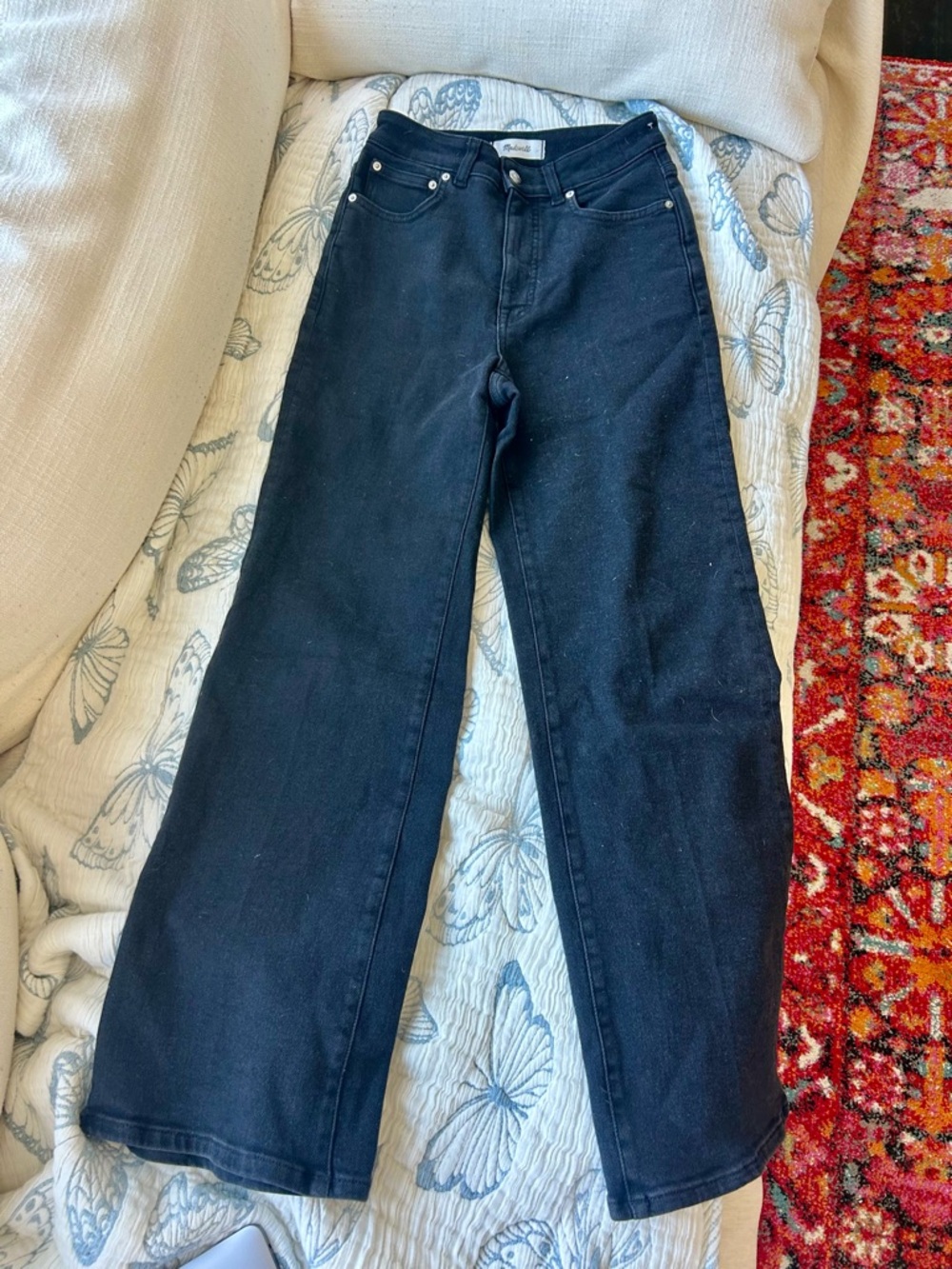 Madewell Black Straight-Leg Jeans